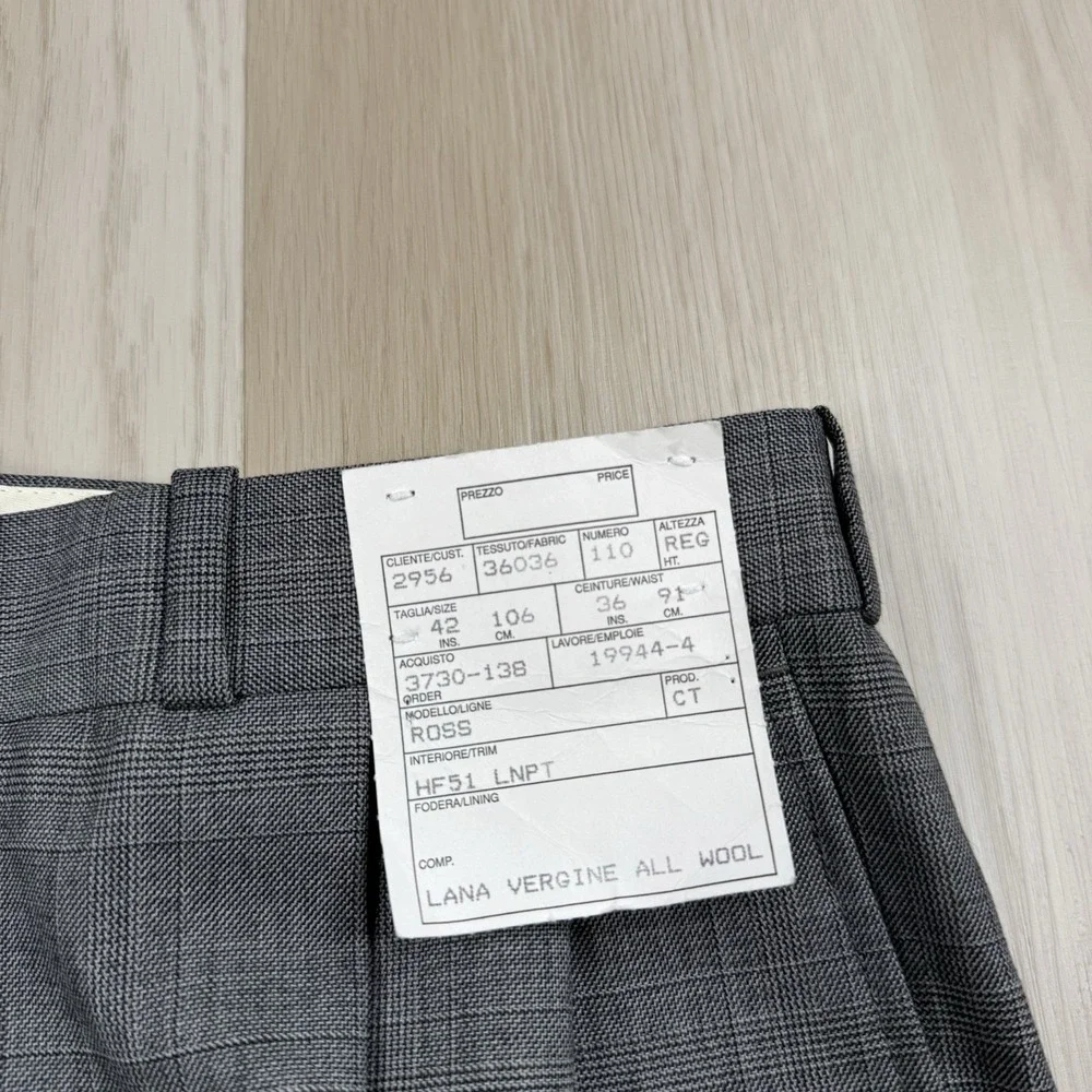 NWT Kilgour French & Stanbury Barney's New York Pure Virgin Wool Suit 42R W36